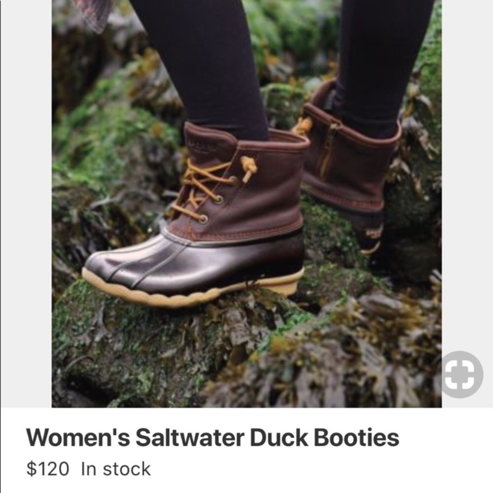 Sperry duck boots.